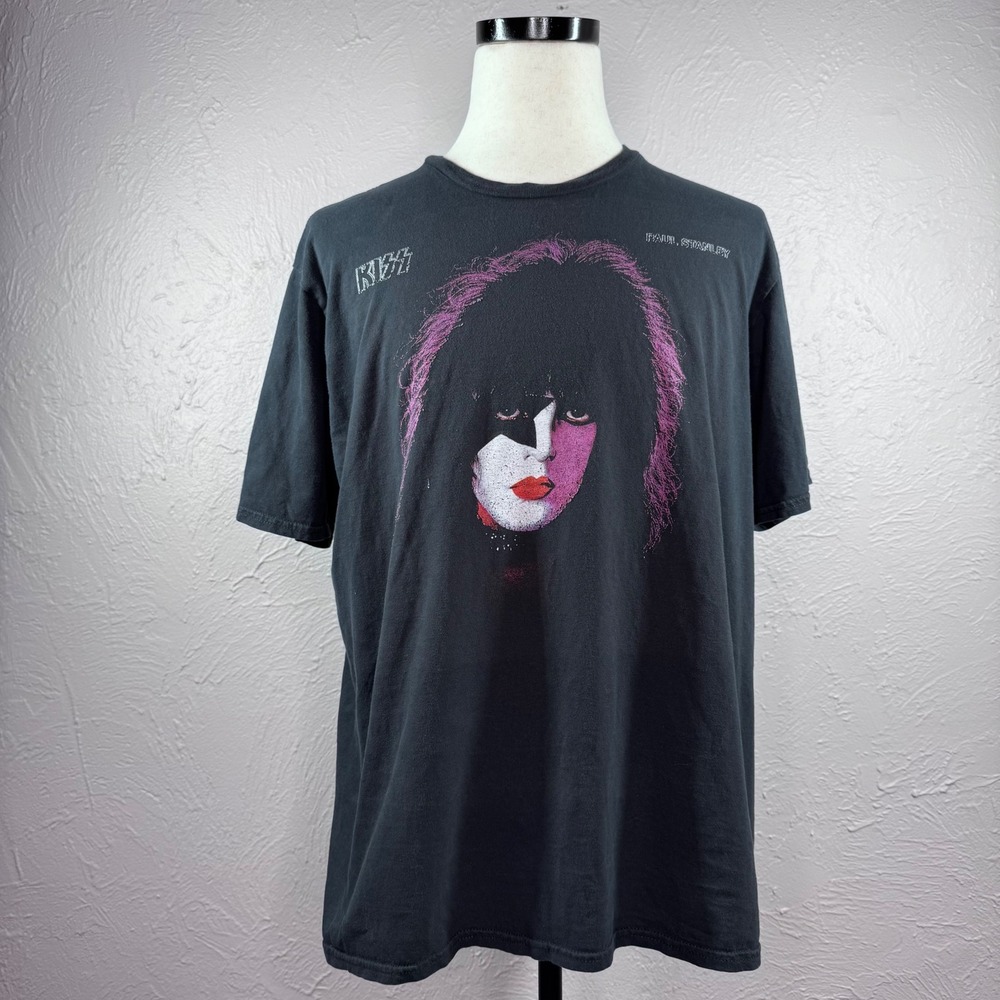 Vintage y2k (or older) KISS Paul Stanley Black Shirt XL Classic Rock Glam Rock